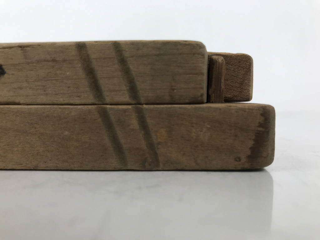 Japanese Wood Carved Kashigata Cake Mold Vtg Sweet Wagashi Lotus Root Kg580