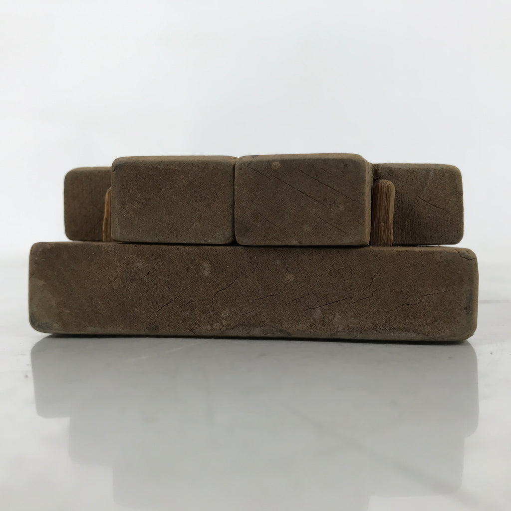 Japanese Wood Carved Kashigata Cake Mold Vtg Sweet Wagashi Lotus Root Kg580
