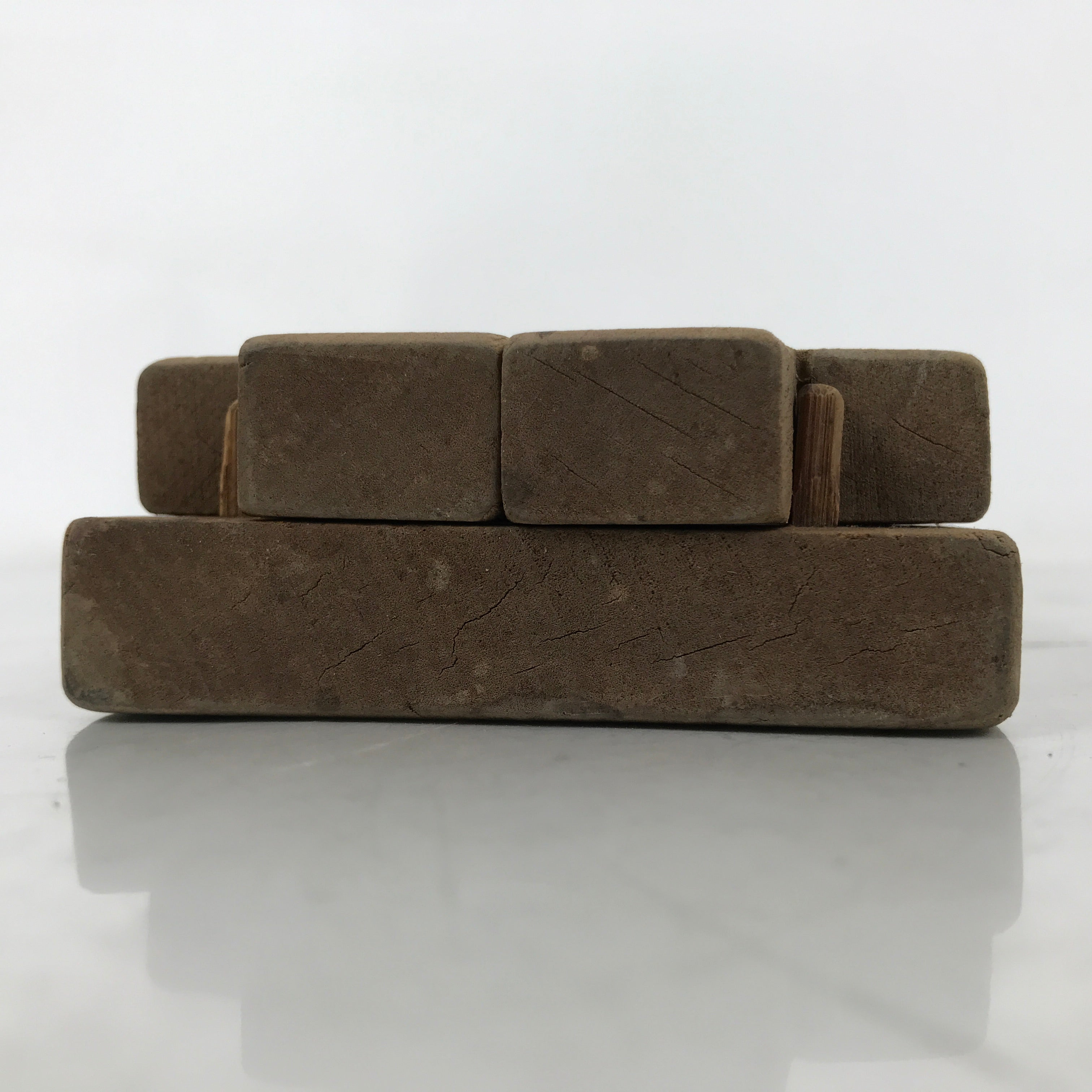 Japanese Wood Carved Kashigata Cake Mold Vtg Sweet Wagashi Lotus Root Kg580
