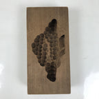Japanese Wood Carved Kashigata Cake Mold Vtg Sweet Wagashi Matsu Pine Tree Kg614