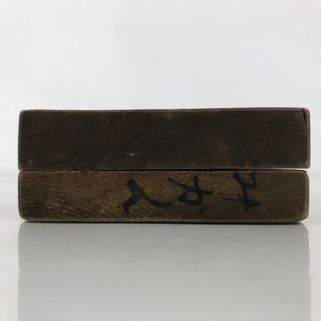 Japanese Wood Carved Kashigata Cake Mold Vtg Sweet Wagashi Mikan Orange Kg692