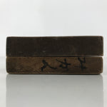 Japanese Wood Carved Kashigata Cake Mold Vtg Sweet Wagashi Mikan Orange Kg692