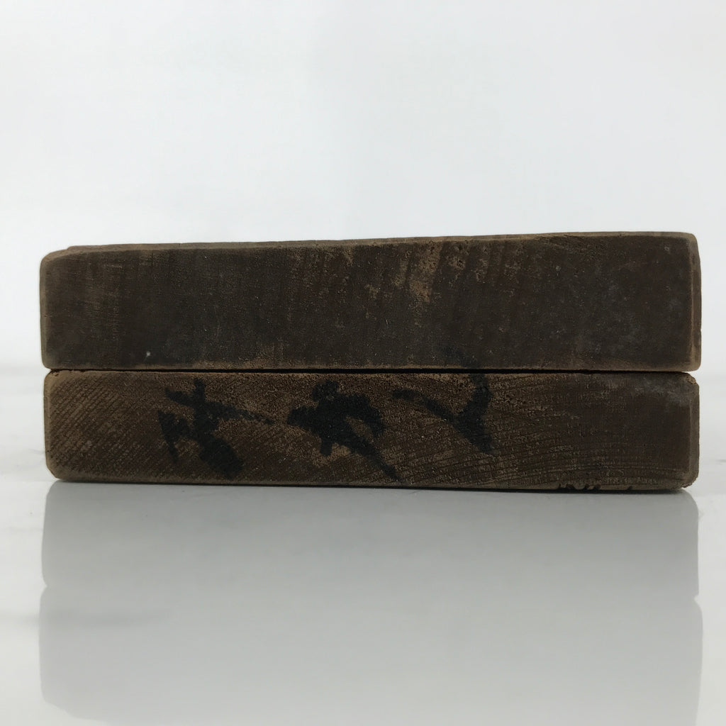 Japanese Wood Carved Kashigata Cake Mold Vtg Sweet Wagashi Mikan Orange Kg692
