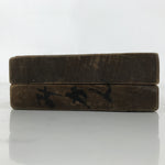 Japanese Wood Carved Kashigata Cake Mold Vtg Sweet Wagashi Mikan Orange Kg692