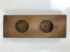 Japanese Wood Carved Kashigata Cake Mold Vtg Sweet Wagashi Mikan Orange Kg692