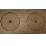 Japanese Wood Carved Kashigata Cake Mold Vtg Sweet Wagashi Mikan Orange Kg692