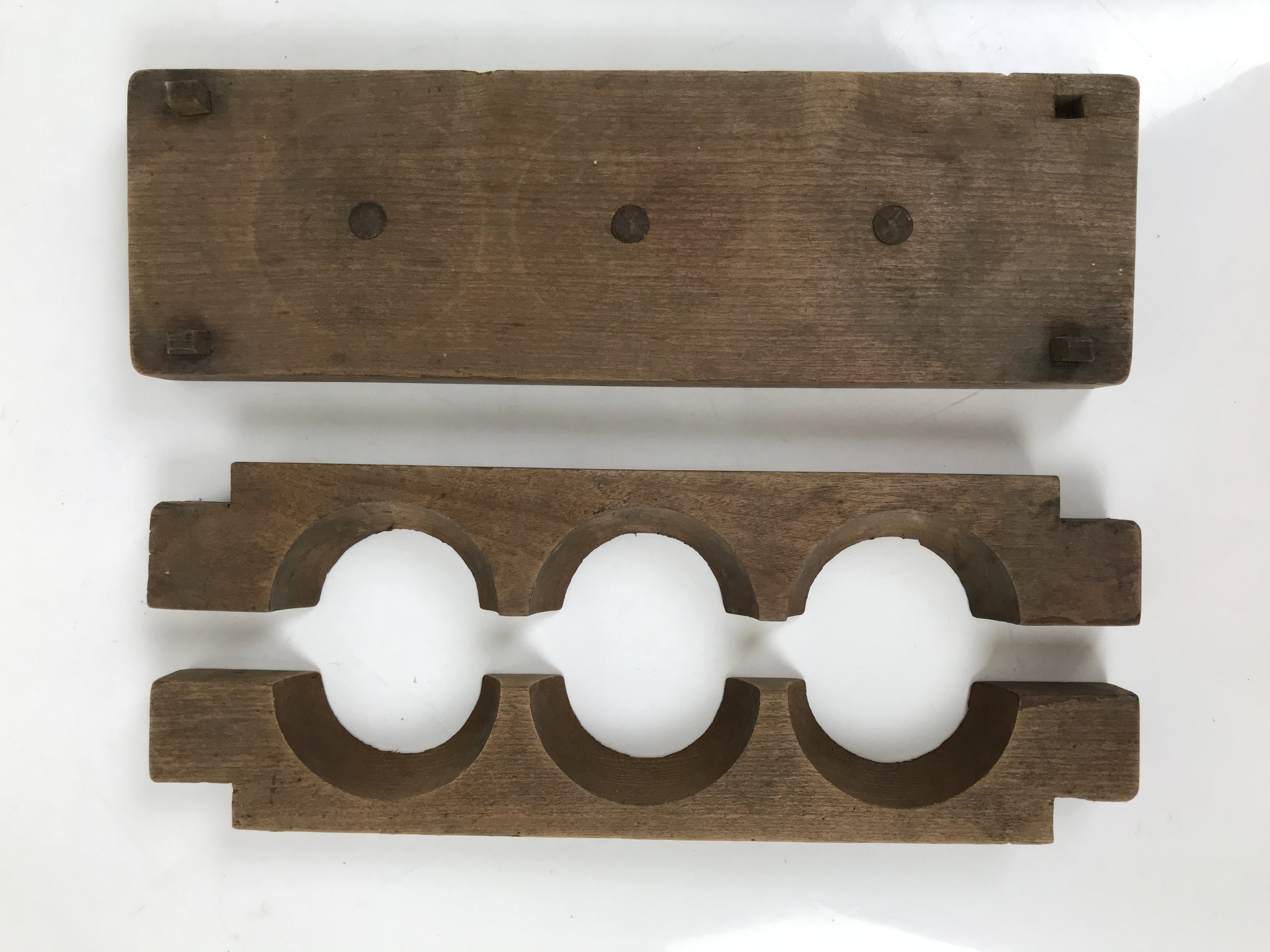 Japanese Wood Carved Kashigata Cake Mold Vtg Sweet Wagashi Mikan Orange Kg713