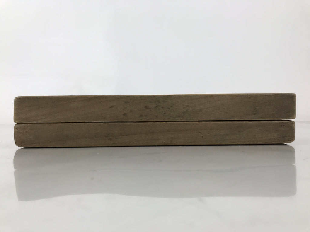 Japanese Wood Carved Kashigata Cake Mold Vtg Sweet Wagashi Minogame Turtle Kg608