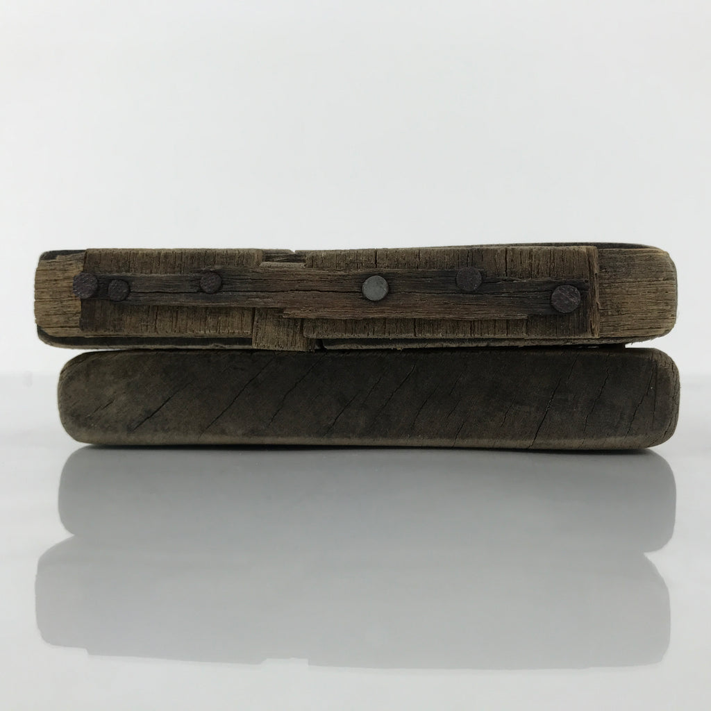 Japanese Wood Carved Kashigata Cake Mold Vtg Sweet Wagashi Minogame Turtle Kg771