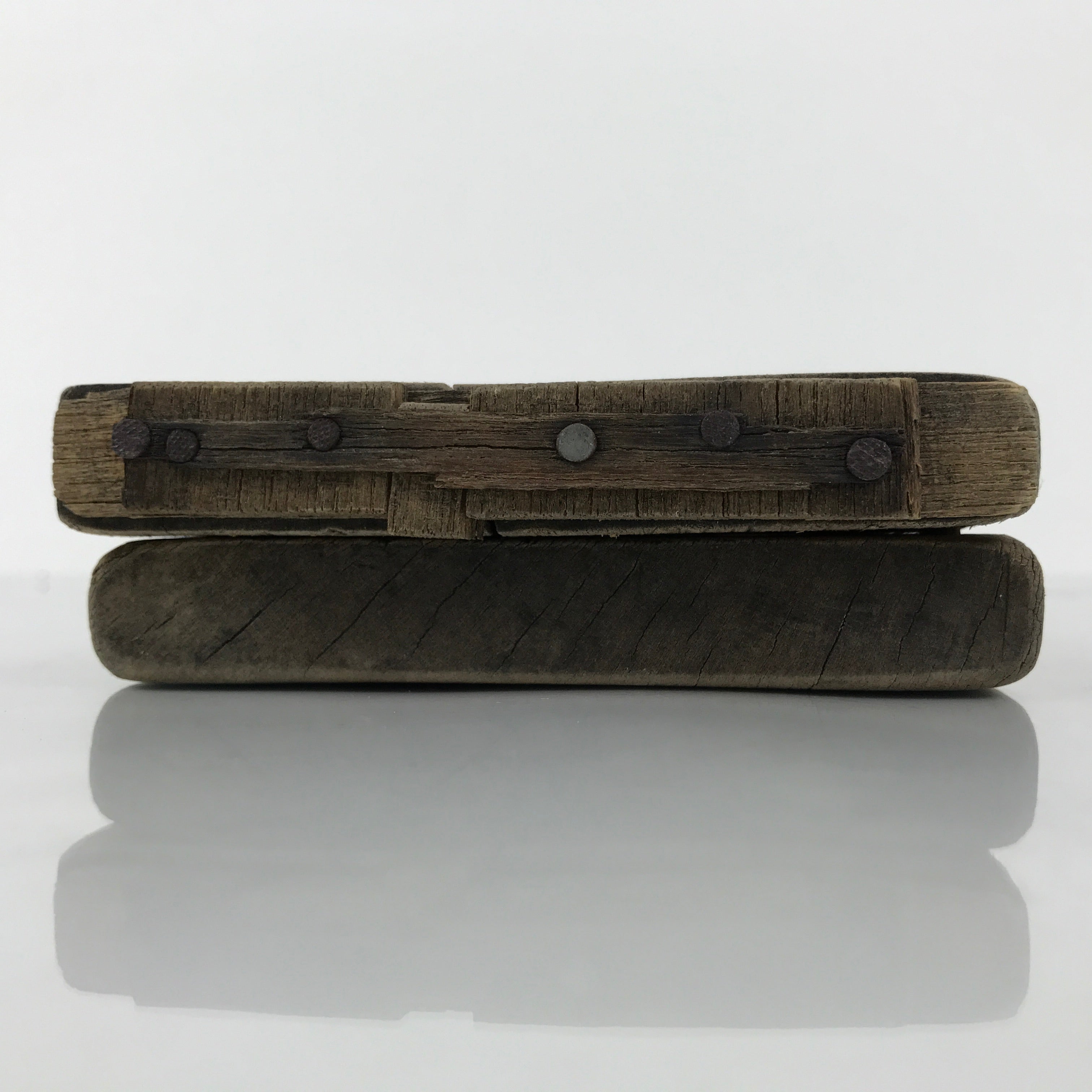 Japanese Wood Carved Kashigata Cake Mold Vtg Sweet Wagashi Minogame Turtle Kg771