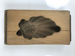 Japanese Wood Carved Kashigata Cake Mold Vtg Sweet Wagashi Minogame Turtle Kg771