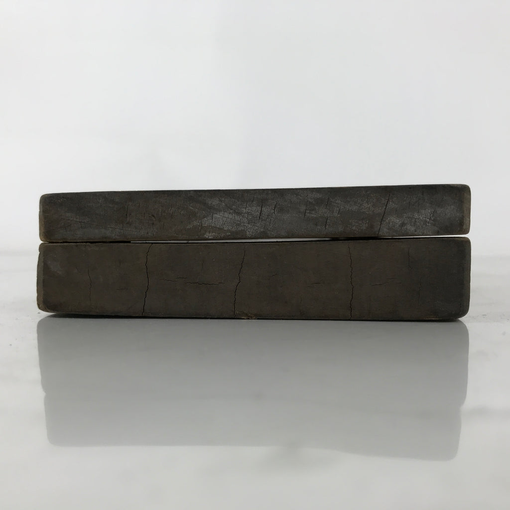 Japanese Wood Carved Kashigata Cake Mold Vtg Sweet Wagashi Nagaimo Cut Yam Kg654