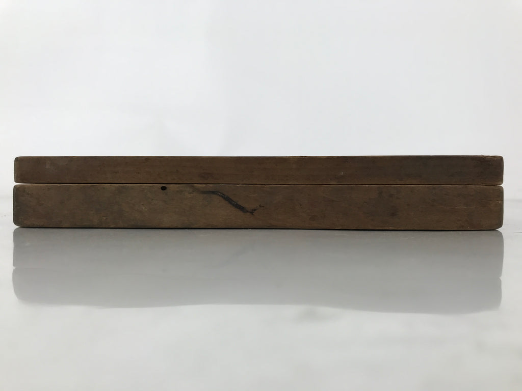 Japanese Wood Carved Kashigata Cake Mold Vtg Sweet Wagashi Nagaimo Cut Yam Kg654
