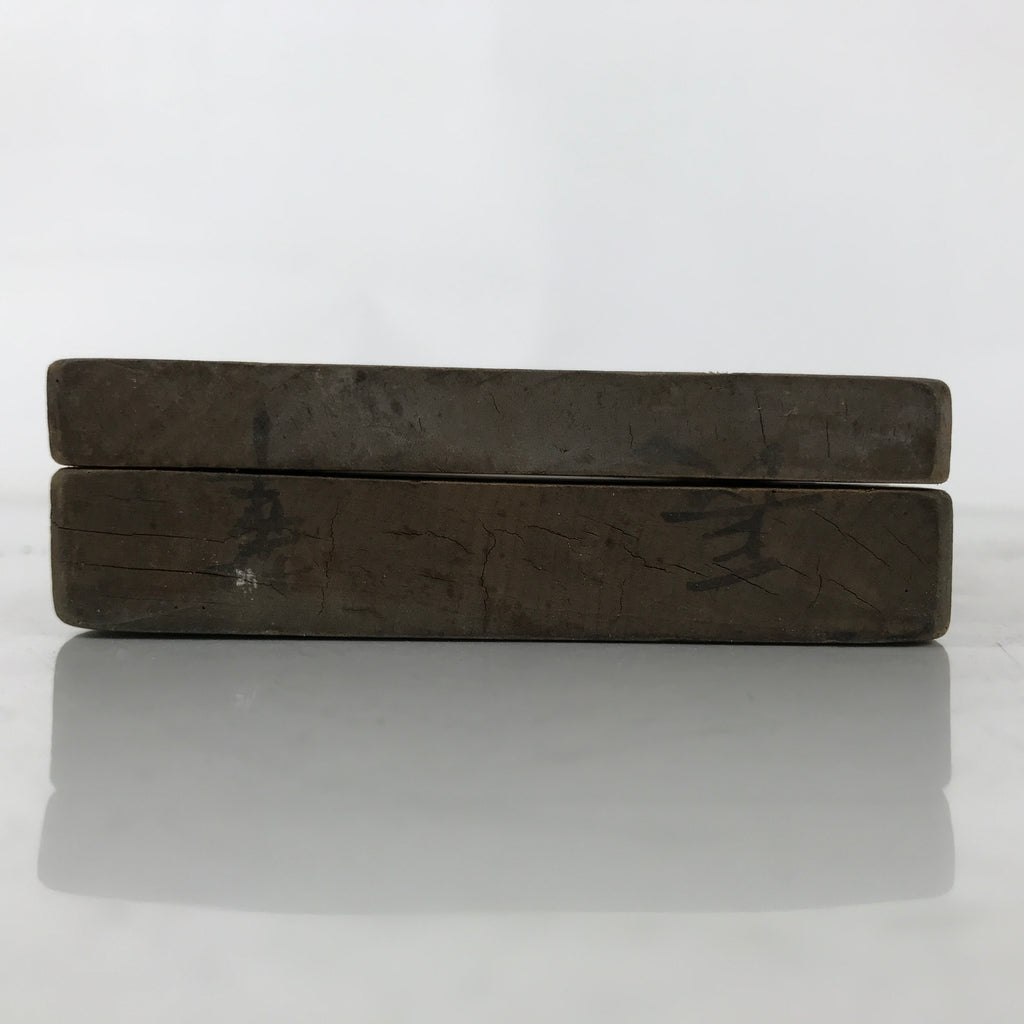 Japanese Wood Carved Kashigata Cake Mold Vtg Sweet Wagashi Nagaimo Cut Yam Kg654