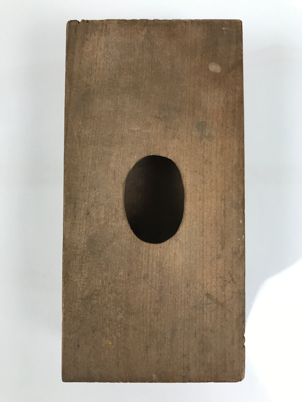 Japanese Wood Carved Kashigata Cake Mold Vtg Sweet Wagashi Oval Egg Shape Kg794