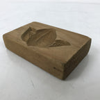 Japanese Wood Carved Kashigata Cake Mold Vtg Sweet Wagashi Peach Momo Kg594