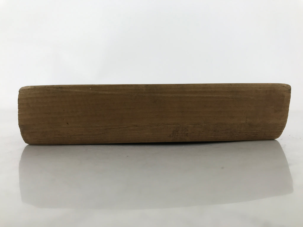 Japanese Wood Carved Kashigata Cake Mold Vtg Sweet Wagashi Peach Momo Kg594