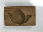 Japanese Wood Carved Kashigata Cake Mold Vtg Sweet Wagashi Peach Momo Kg594