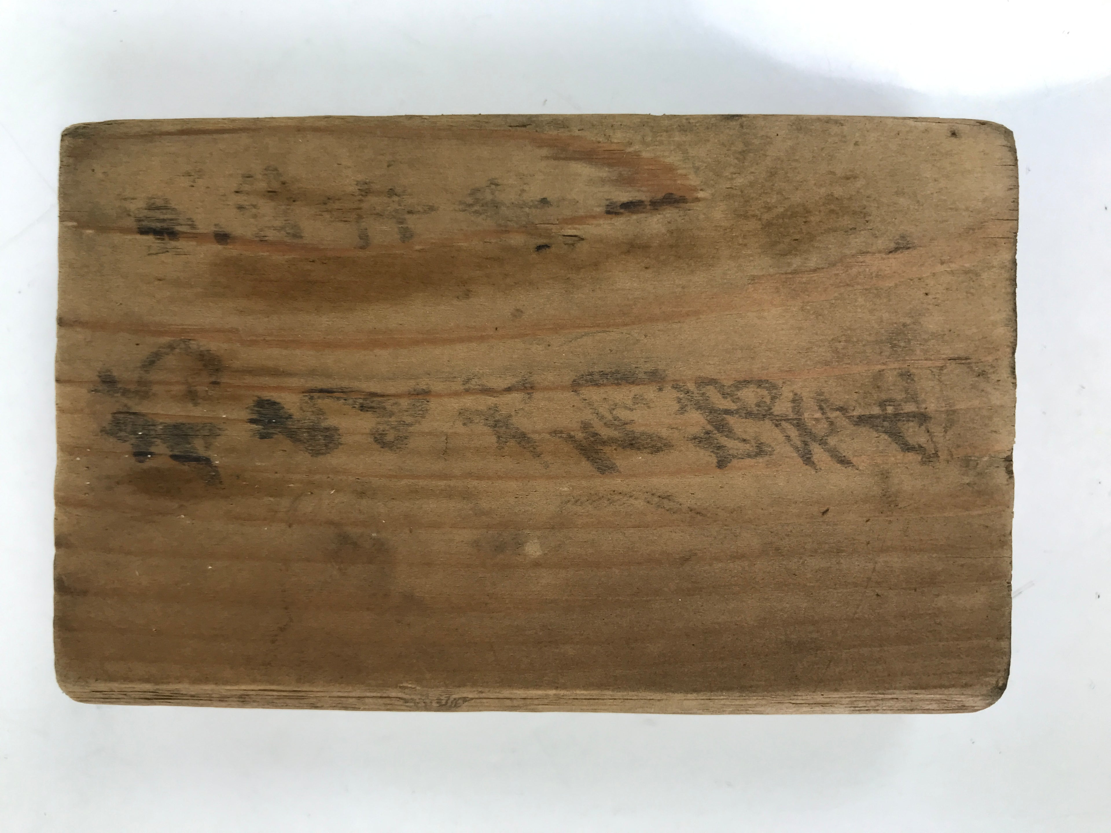 Japanese Wood Carved Kashigata Cake Mold Vtg Sweet Wagashi Peach Momo Kg594