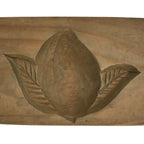 Japanese Wood Carved Kashigata Cake Mold Vtg Sweet Wagashi Peach Momo Kg594
