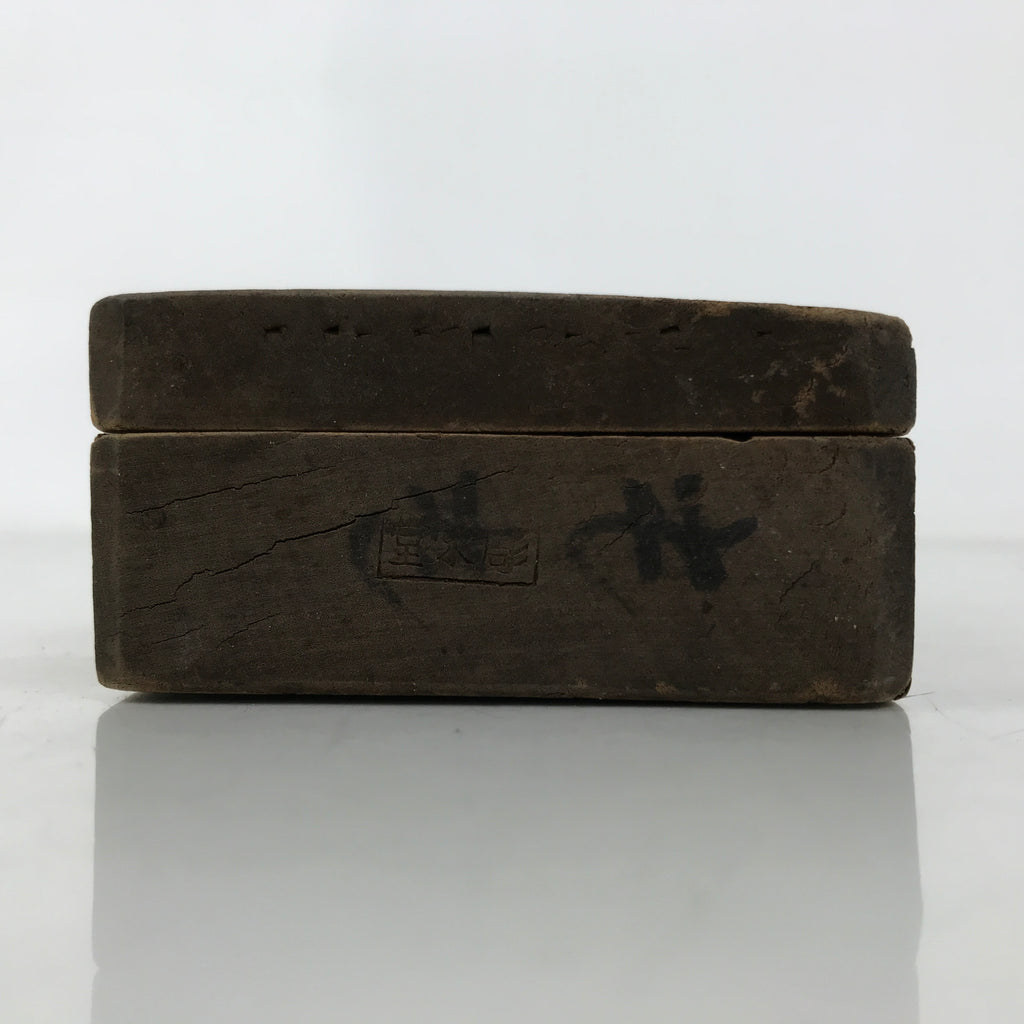 Japanese Wood Carved Kashigata Cake Mold Vtg Sweet Wagashi Peaches Momo Kg698