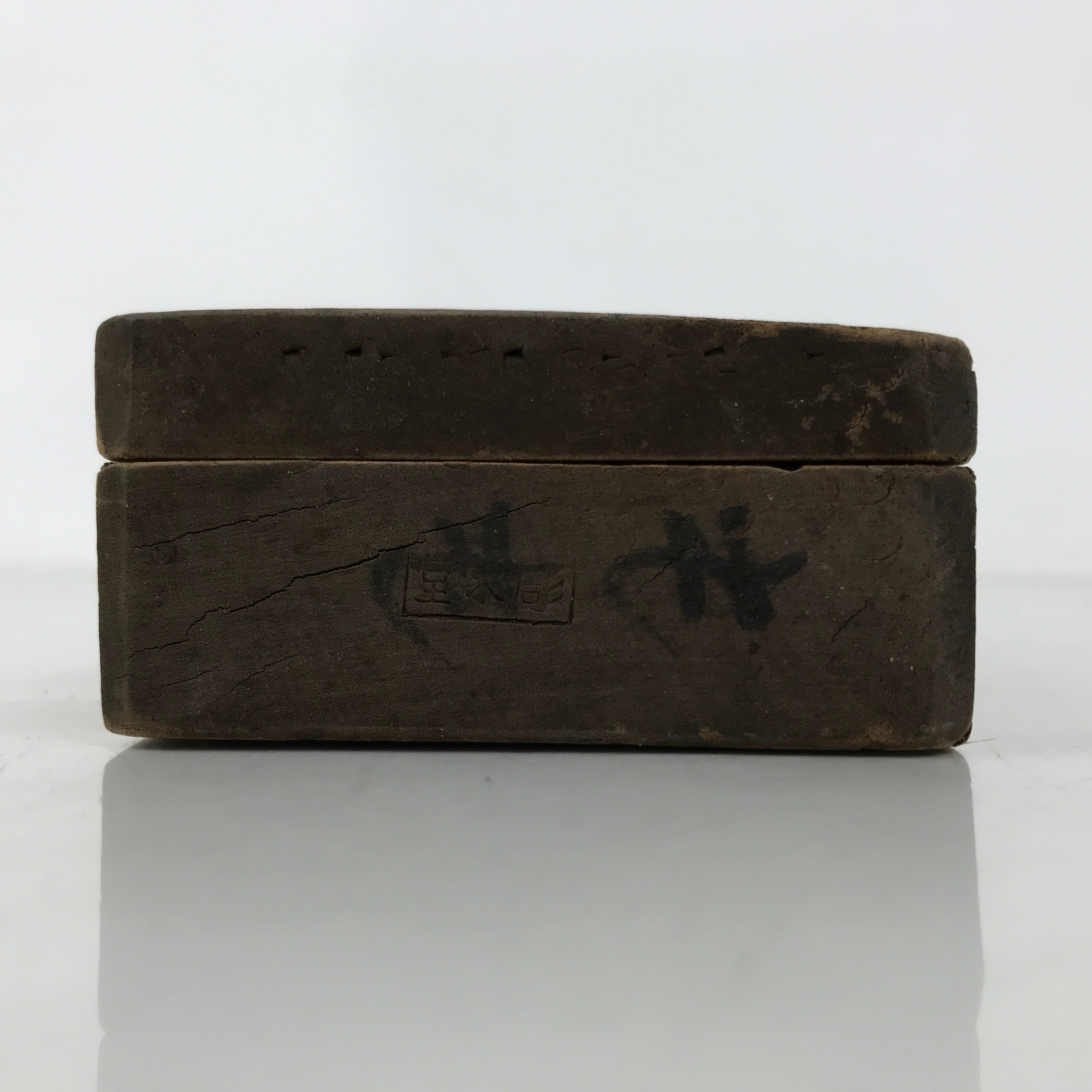 Japanese Wood Carved Kashigata Cake Mold Vtg Sweet Wagashi Peaches Momo Kg698