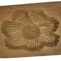 Japanese Wood Carved Kashigata Cake Mold Vtg Sweet Wagashi Peony Botan Kg588