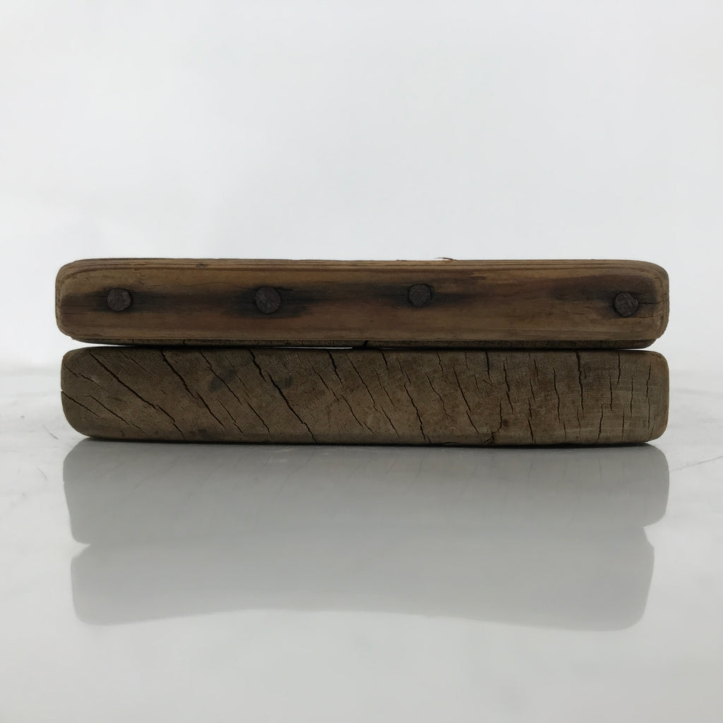 Japanese Wood Carved Kashigata Cake Mold Vtg Sweet Wagashi Pine Matsu Kg578