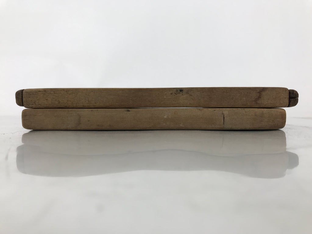 Japanese Wood Carved Kashigata Cake Mold Vtg Sweet Wagashi Pine Matsu Kg578