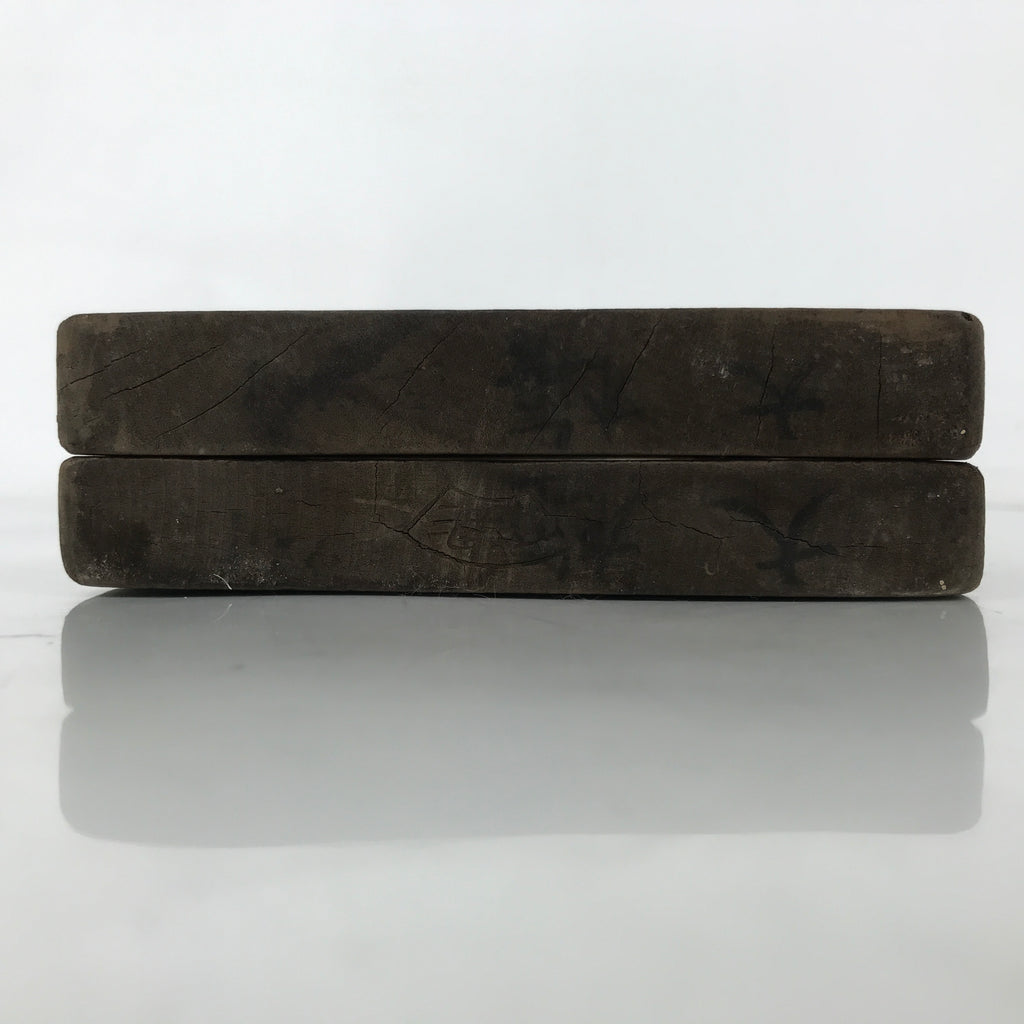 Japanese Wood Carved Kashigata Cake Mold Vtg Sweet Wagashi Plum Blossoms Kg584