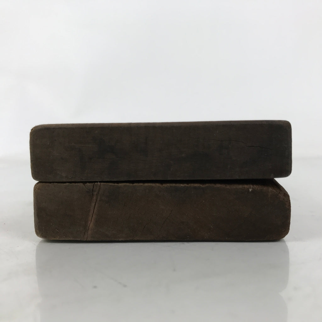 Japanese Wood Carved Kashigata Cake Mold Vtg Sweet Wagashi Rope Knot Himo Kg603