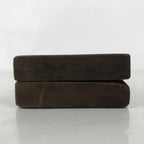 Japanese Wood Carved Kashigata Cake Mold Vtg Sweet Wagashi Rope Knot Himo Kg603
