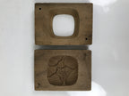Japanese Wood Carved Kashigata Cake Mold Vtg Sweet Wagashi Rose Bara Kg621