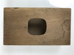 Japanese Wood Carved Kashigata Cake Mold Vtg Sweet Wagashi Rounded Square Kg802