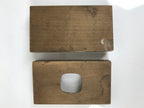 Japanese Wood Carved Kashigata Cake Mold Vtg Sweet Wagashi Rounded Square Kg802