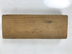 Japanese Wood Carved Kashigata Cake Mold Vtg Sweet Wagashi Sakura Peach Kg589
