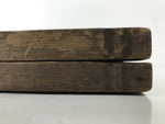 Japanese Wood Carved Kashigata Cake Mold Vtg Sweet Wagashi Shrimp Ebi Kg554