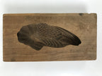 Japanese Wood Carved Kashigata Cake Mold Vtg Sweet Wagashi Shrimp Ebi Kg559