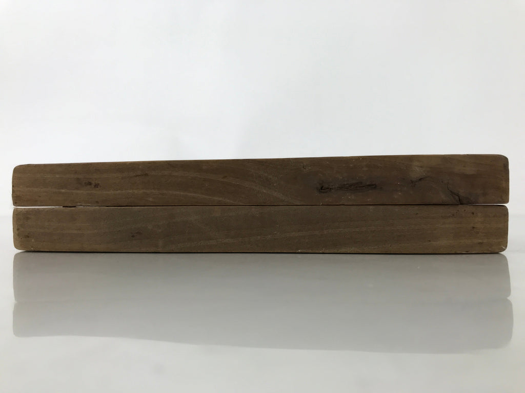 Japanese Wood Carved Kashigata Cake Mold Vtg Sweet Wagashi Shrimp Ebi Kg559