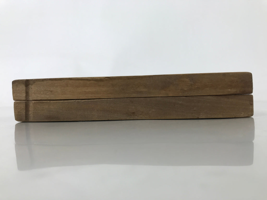 Japanese Wood Carved Kashigata Cake Mold Vtg Sweet Wagashi Shrimp Ebi Kg559
