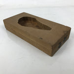 Japanese Wood Carved Kashigata Cake Mold Vtg Sweet Wagashi Shrimp Ebi Kg571