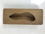 Japanese Wood Carved Kashigata Cake Mold Vtg Sweet Wagashi Squash Gourd Kg720