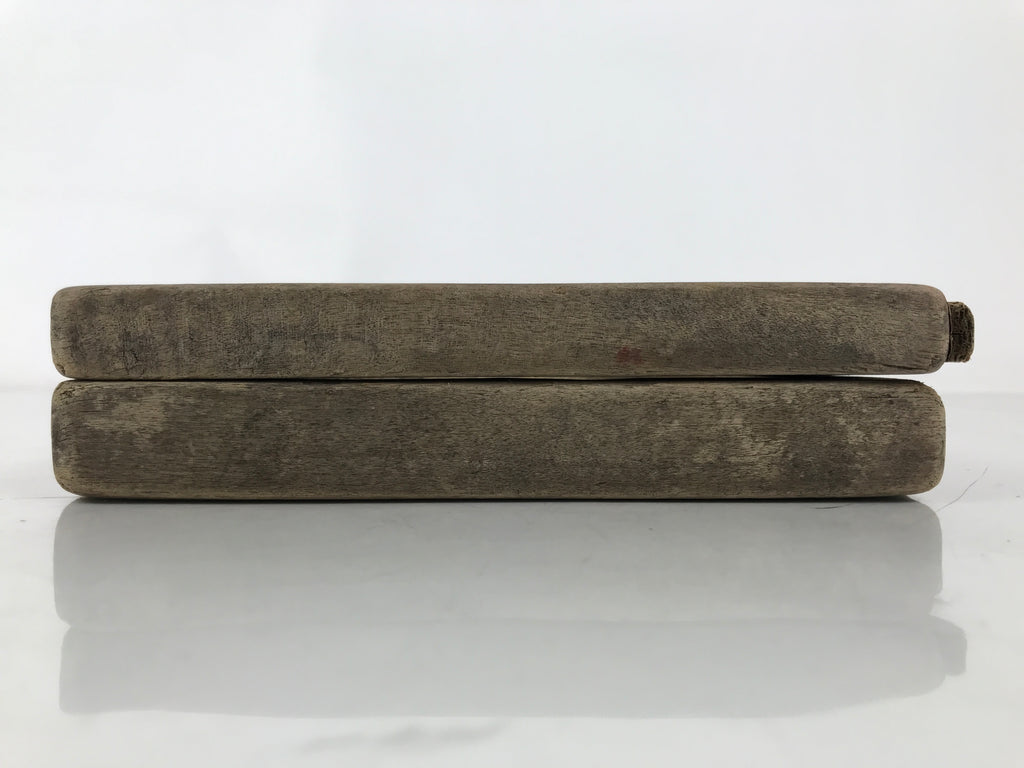 Japanese Wood Carved Kashigata Cake Mold Vtg Sweet Wagashi Tai Madai Fish Kg640