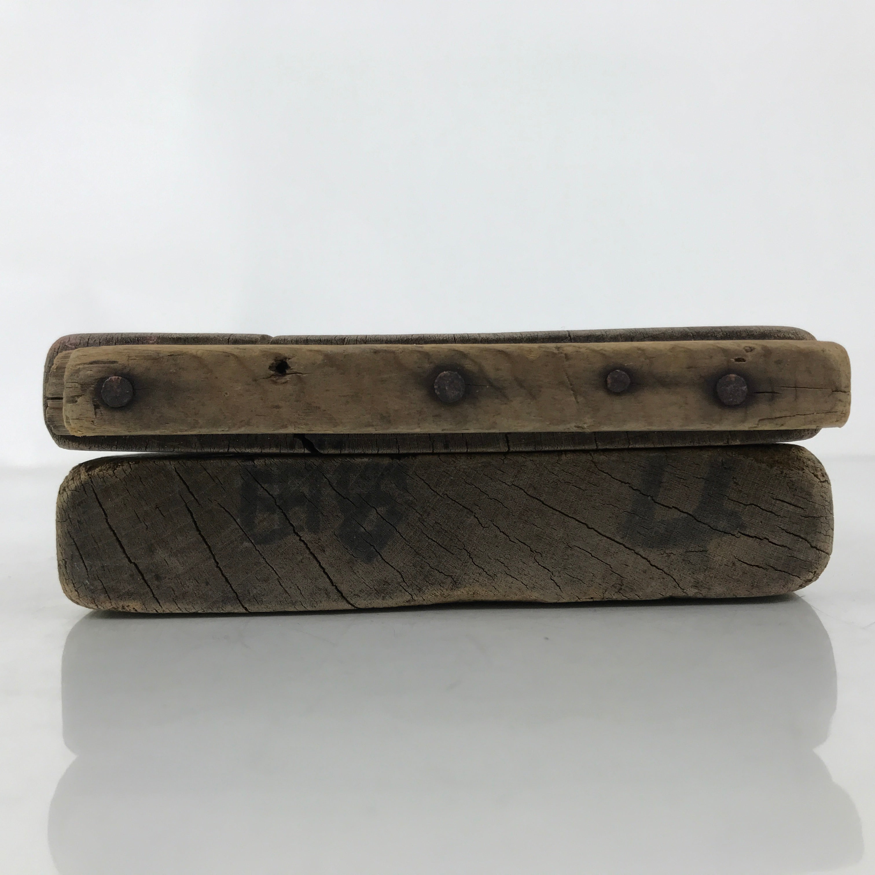 Japanese Wood Carved Kashigata Cake Mold Vtg Sweet Wagashi Tai Madai Fish Kg640