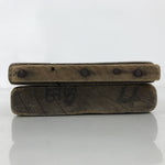 Japanese Wood Carved Kashigata Cake Mold Vtg Sweet Wagashi Tai Madai Fish Kg640