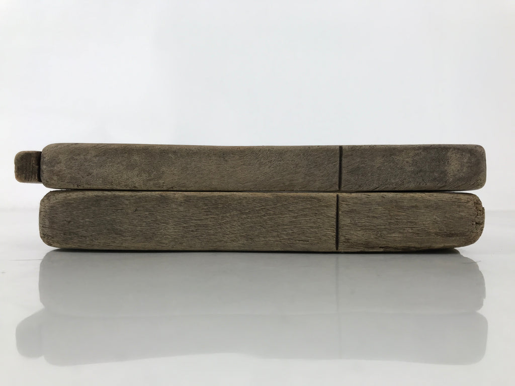 Japanese Wood Carved Kashigata Cake Mold Vtg Sweet Wagashi Tai Madai Fish Kg640