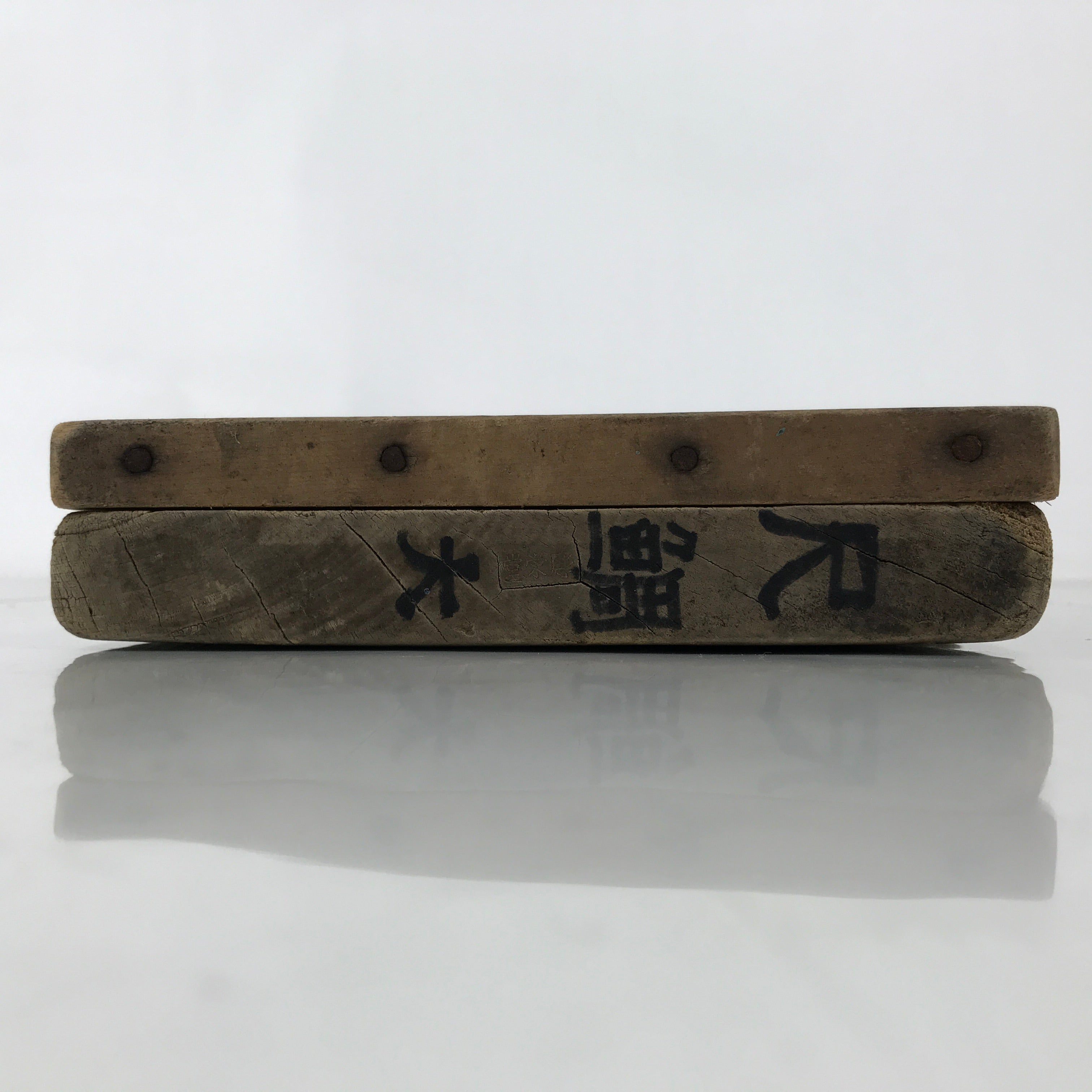 Japanese Wood Carved Kashigata Cake Mold Vtg Sweet Wagashi Tai Madai Fish Kg672