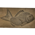 Japanese Wood Carved Kashigata Cake Mold Vtg Sweet Wagashi Tai Madai Fish Kg672