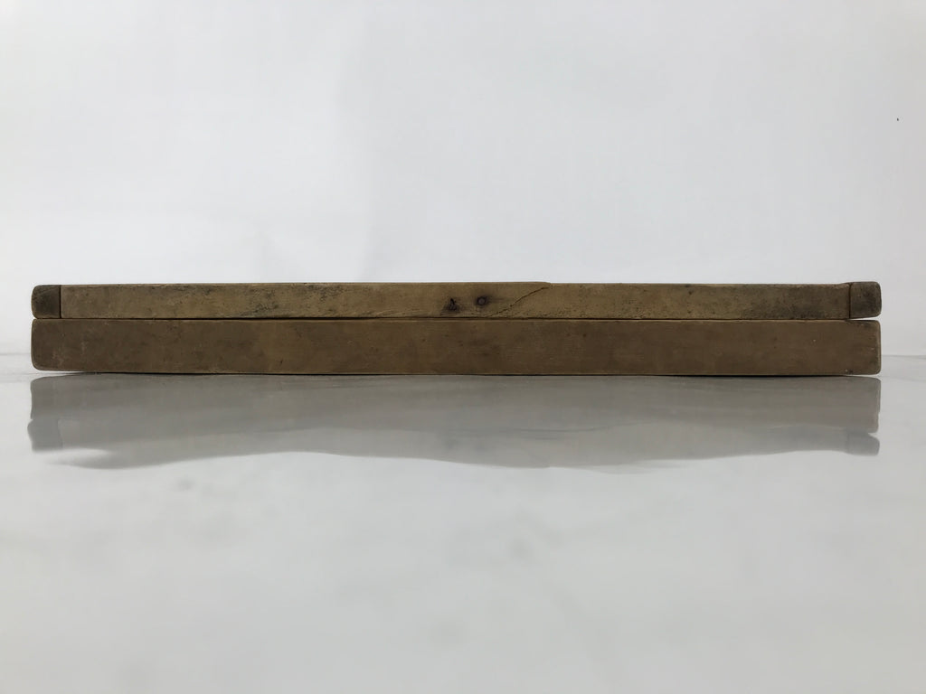Japanese Wood Carved Kashigata Cake Mold Vtg Sweet Wagashi Tai Madai Fish Kg673