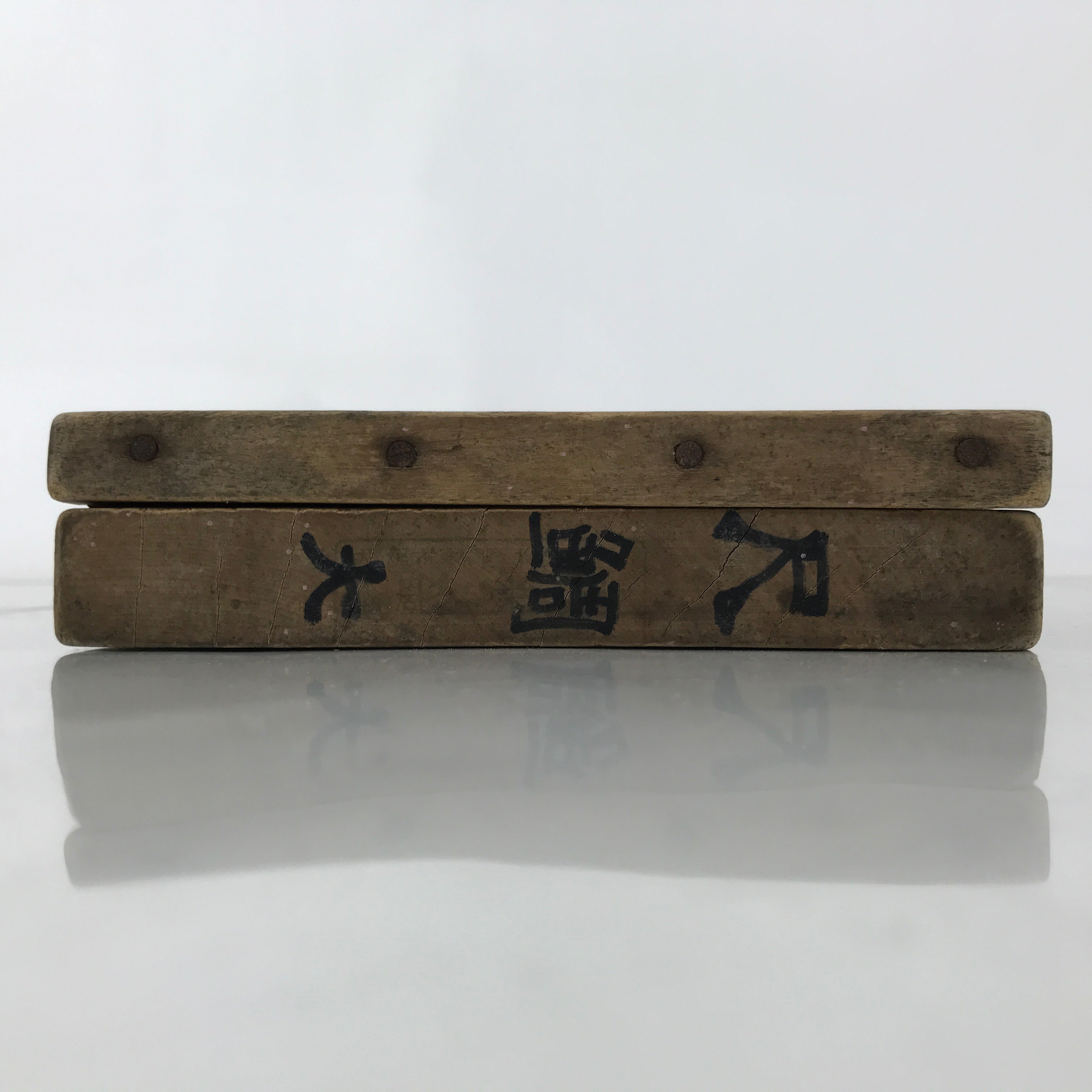 Japanese Wood Carved Kashigata Cake Mold Vtg Sweet Wagashi Tai Madai Fish Kg673